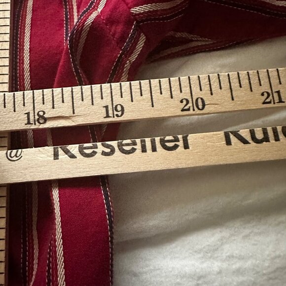 Vintage Haggar Striped Long Sleeve Button-Up Shirt Red White & BlueSize XL - Picture 4 of 13